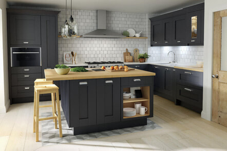 Second Nature Traditional Hand Crafted Elegant Minimal Modern Milbourne Painted Shaker Kitchen